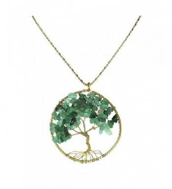 Green Quartz Stone Eternal Necklace