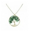 Green Quartz Stone Eternal Necklace