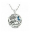 Howling Simulated Turquoise Pendant Necklace