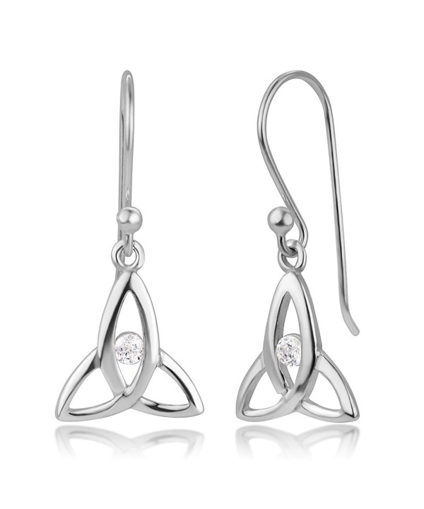 Sterling Triangle Trinity Triquetra Earrings