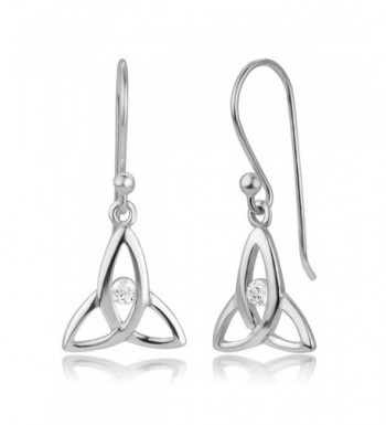 Sterling Triangle Trinity Triquetra Earrings