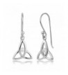Sterling Triangle Trinity Triquetra Earrings