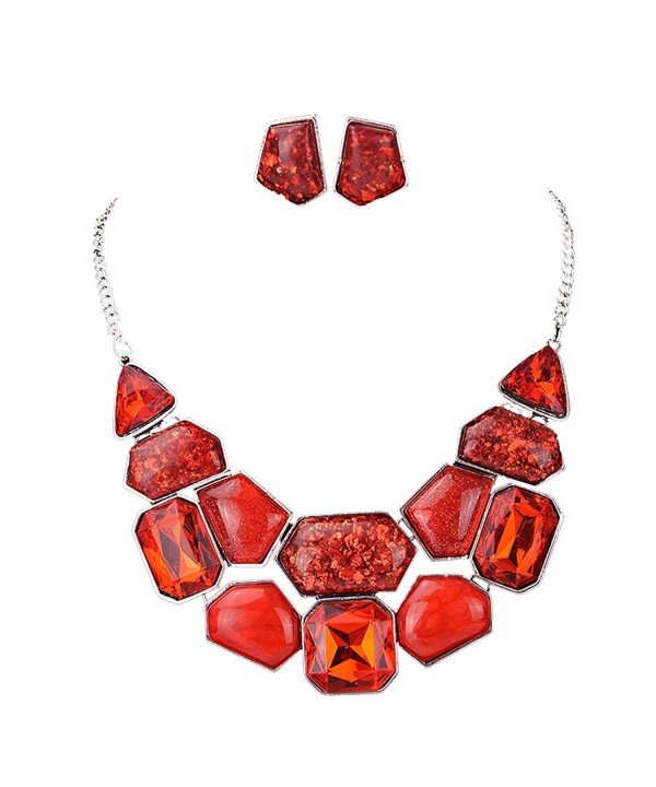 Fabal Fashion Crystal Necklace Statement Fabal Fashion Crystal Necklace Statement