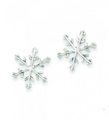 Sterling Silver Snowflake Post Earrings