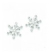 Sterling Silver Snowflake Post Earrings