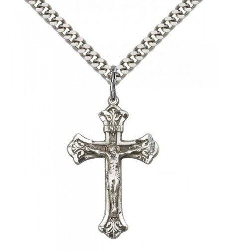 Sterling Silver Crucifix Pendant Stainless