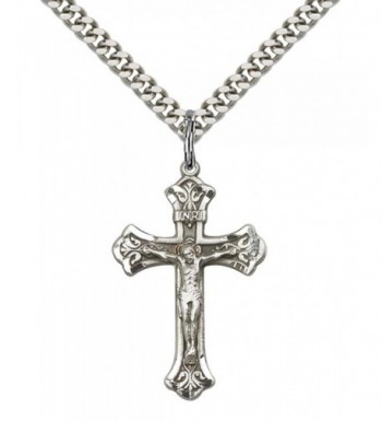 Sterling Silver Crucifix Pendant Stainless