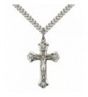 Sterling Silver Crucifix Pendant Stainless