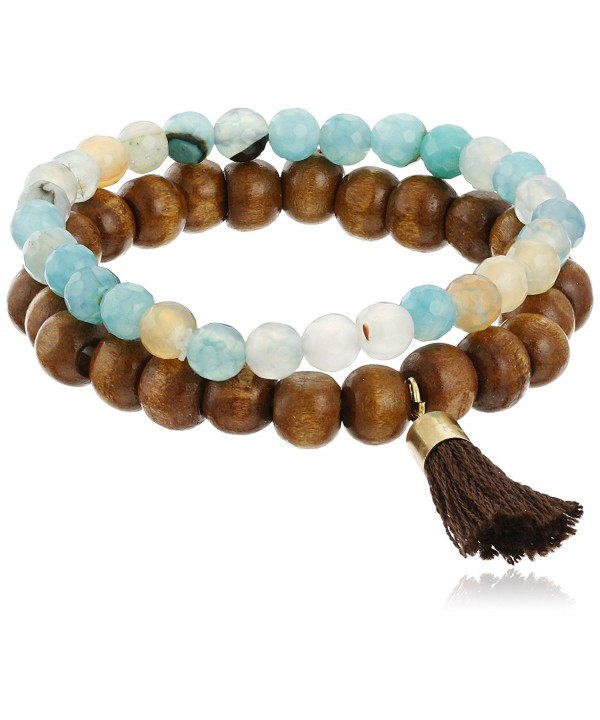 Panacea Blue Stone Stretch Bracelet