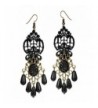 Mints Earrings Teardrop Rhinestone Chandelier