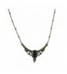 Downton Abbey Hematite Statement Necklace