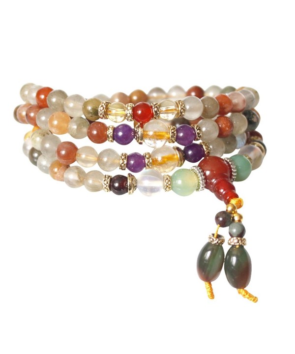 Natural Colorful Buddhist Necklace Bracelet