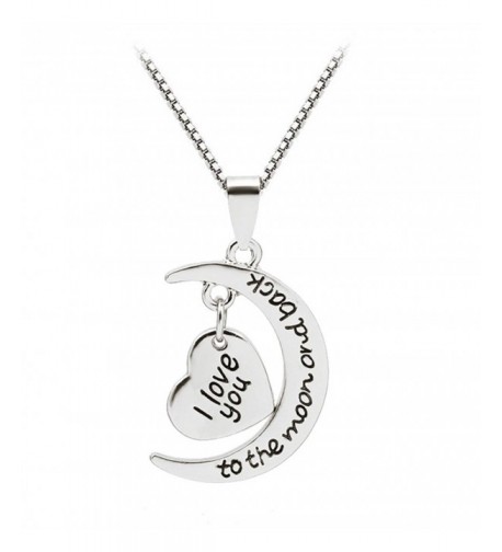 Heart Shaped Pendant Necklace Silver