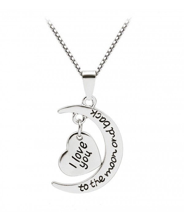 Heart Shaped Pendant Necklace Silver