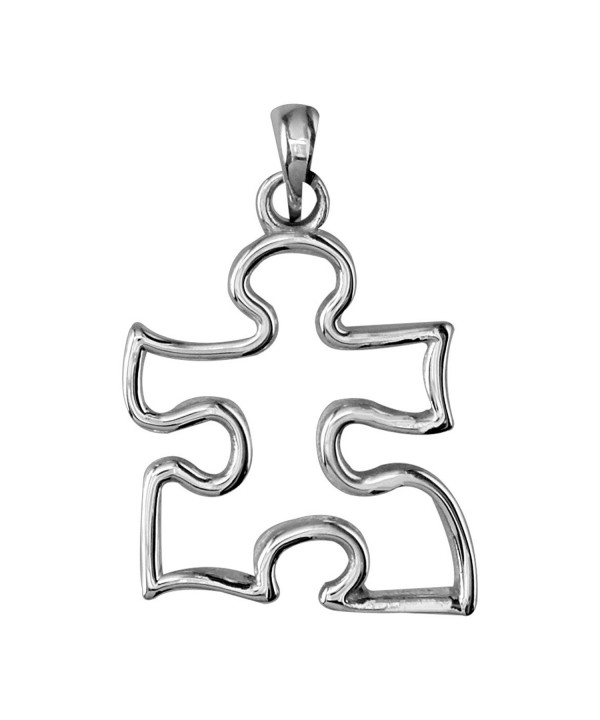 Autism Awareness Puzzle Sterling Silver