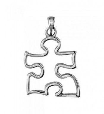 Autism Awareness Puzzle Sterling Silver