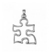 Autism Awareness Puzzle Sterling Silver