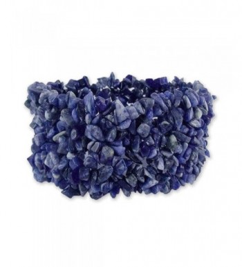 NOVICA Natural Sodalite Bracelet Infinite