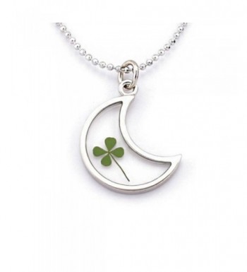 Stainless Clover Pendant Necklace inches