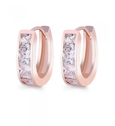GULICX Zirconia Jewelry Princess Earring