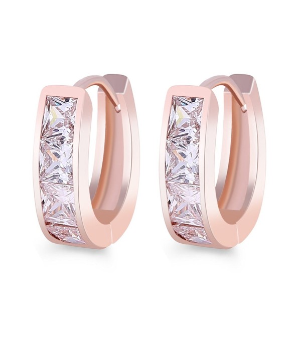 GULICX Zirconia Jewelry Princess Earring