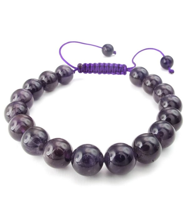 KONOV Gemstone Amethyst Bracelet Adjustable