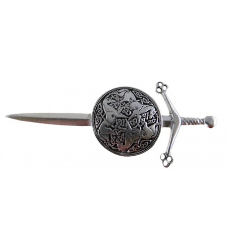 Sword Targe Celtic Horses Pewter