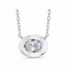 White Topaz Sterling Silver Pendant