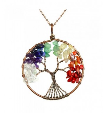 BAYUEBA Necklace Amethyst Labradorite Multi color