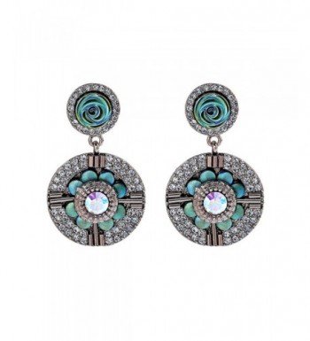 Vintage Dangle Earrings Flower Earring