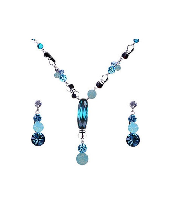 Synthetic Pacific Swarovski Crystal Necklace