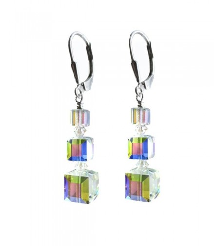 Earrings Swarovski Elements Sterling Lever Back