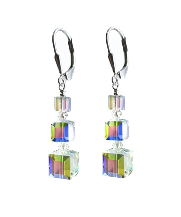 Earrings Swarovski Elements Sterling Lever Back