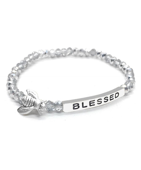 Blessed Inspirational Bracelet Stacking Stretch