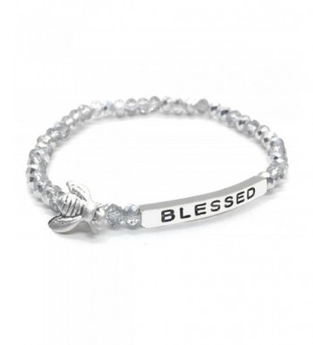 Blessed Inspirational Bracelet Stacking Stretch