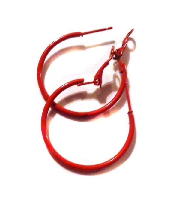 Color Hoop Earrings Simple Thin Color Hoop Earrings Simple Thin