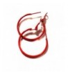 Color Hoop Earrings Simple Thin