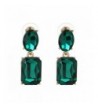 YAZILIND Rectangle Zirconia Flawless Earrings