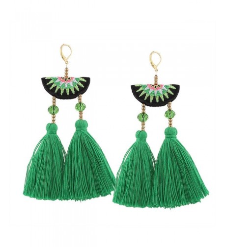 Bohemian Tassel Earrings Beaded Chandelier