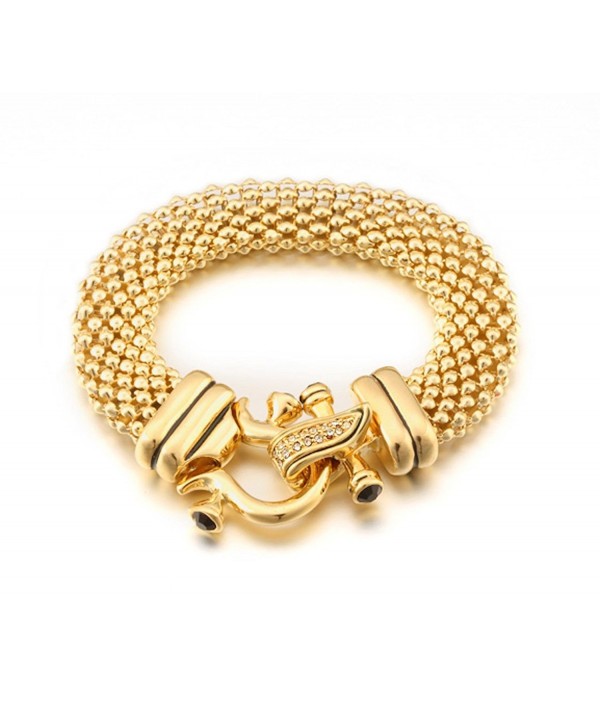 DESIGNER INSPIRED 14KT BRACELET MAGNETIC CLASP 8in