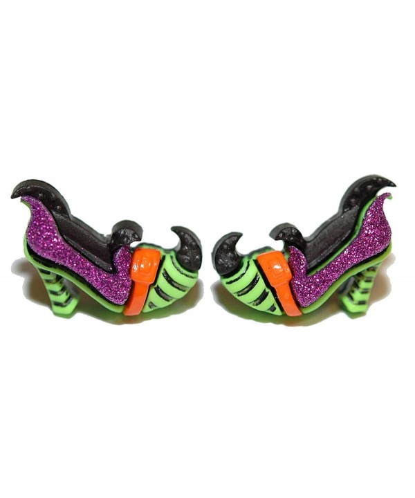 Colorful Glittery Halloween Earrings H137