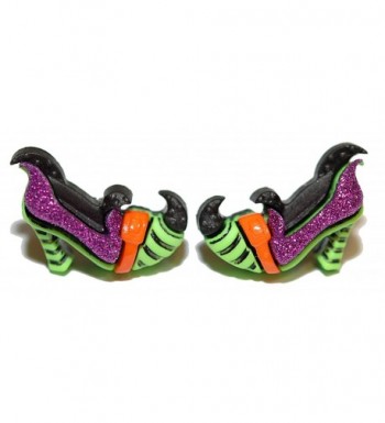 Colorful Glittery Halloween Earrings H137
