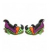 Colorful Glittery Halloween Earrings H137