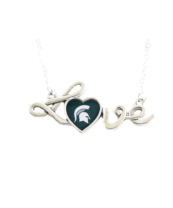 Michigan Spartans Script Necklace Jewelry Michigan Spartans Script Necklace Jewelry
