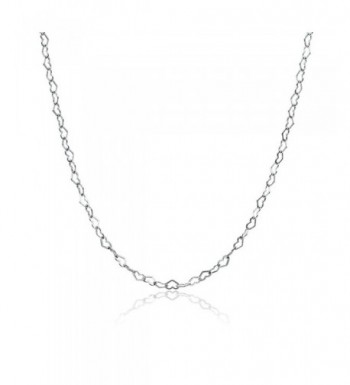 Sterling Silver Heart Necklace Inches